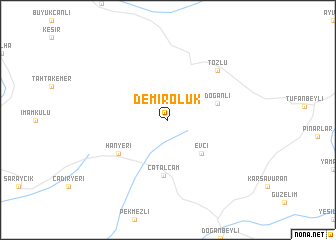 map of Demiroluk