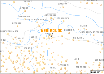 map of Demirovac