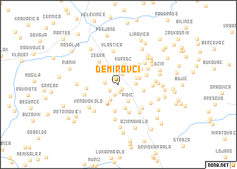 map of Demirovci