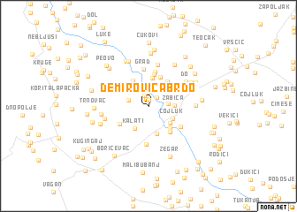 map of Demiroviča Brdo