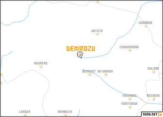 map of Demirözü