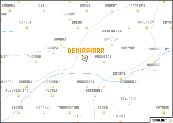 map of Demirpınar