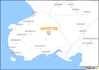 map of Demirtaş