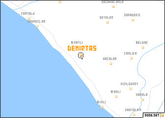 map of Demirtaş