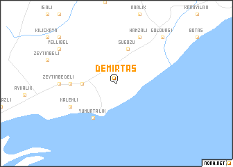 map of Demirtaş