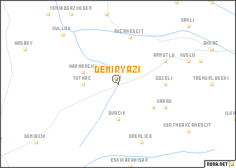 map of Demiryazı