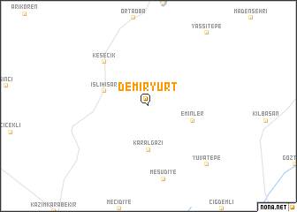 map of Demiryurt