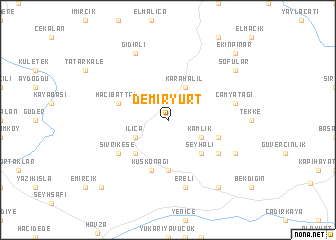 map of Demiryurt