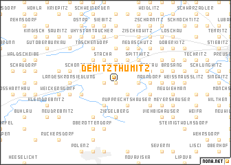 map of Demitz-Thumitz