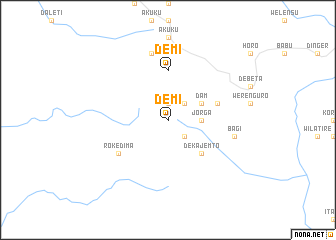 map of Demī