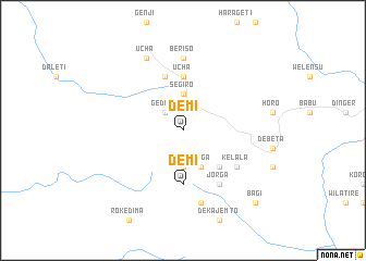 map of Demī