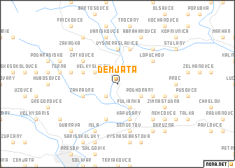 map of Demjata