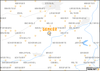 map of Demker