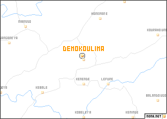 map of Démokoulima