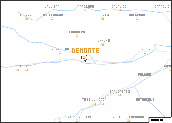 map of Demonte