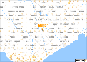 map of Démon