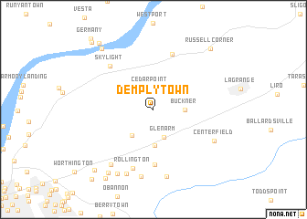 map of Demplytown