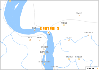 map of Demtemma