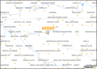 map of Démuin