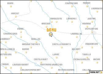 map of Dému