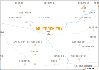 map of Demyanʼchitsy