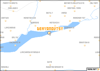 map of Demyanovtsy