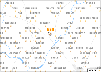 map of Dèm