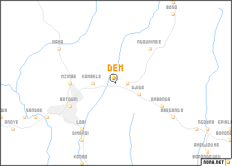 map of Dem