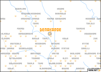 map of Dénakapoé