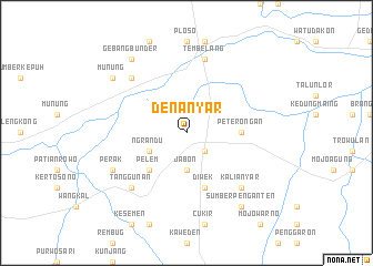 map of Denanyar