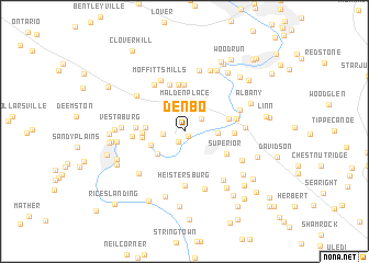 map of Denbo