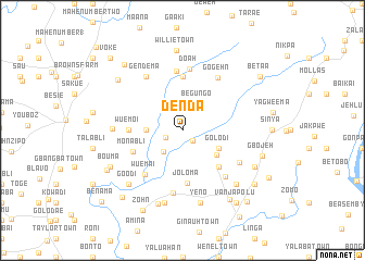 map of Denda