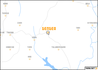 map of Dendeʼā