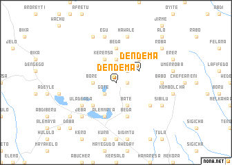 map of Dendema