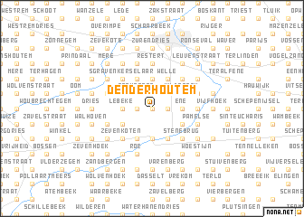 map of Denderhoutem