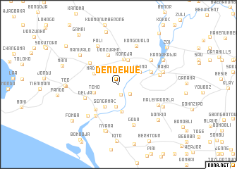 map of Dendewue