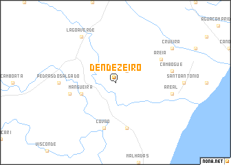 map of Dendezeiro