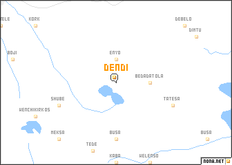 map of Dendī
