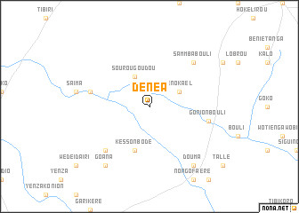 map of Dénéa