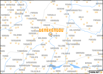 map of Dénekendou