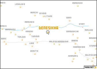 map of Denesikha