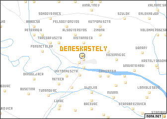 map of Déneskastély