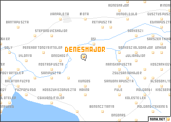 map of Dénesmajor