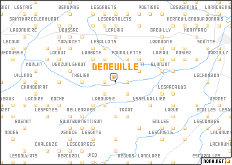 map of Deneuille