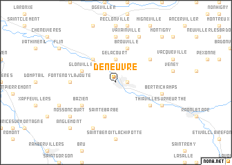 map of Deneuvre