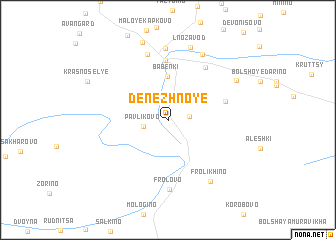 map of Denezhnoye