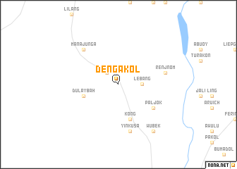 map of Deng Akol