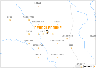 map of Dengalē Gonkē