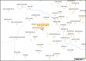 map of Dengan