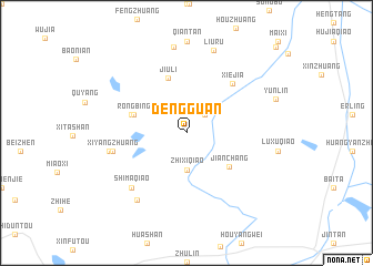 map of Dengguan